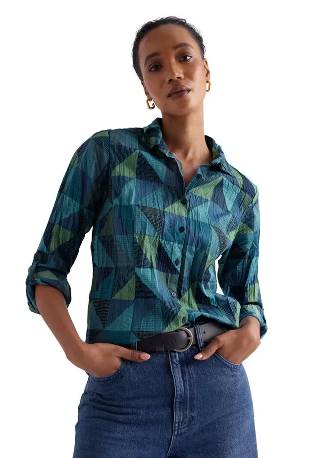 Marlowe Nature Larissa Bluse blanket geo estuary Bio