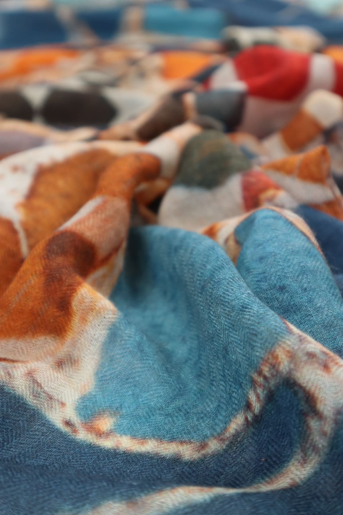 Marlowe Nature Maha Schal bunt 100x180cm Wolle