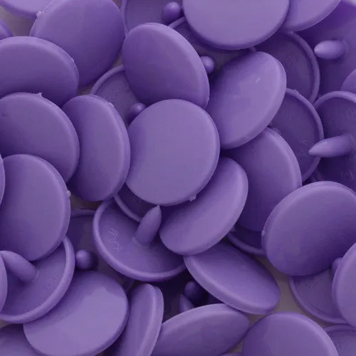 Kam Snaps Plastic Snaps Druckknöpfe B28 Dark Lavender 50 Sets glänzend