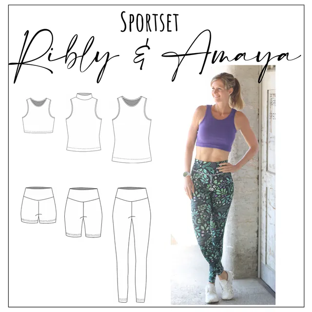 Moeve Design Ribly Amaya Kombi Sportset Top Leggings Gr.32-52