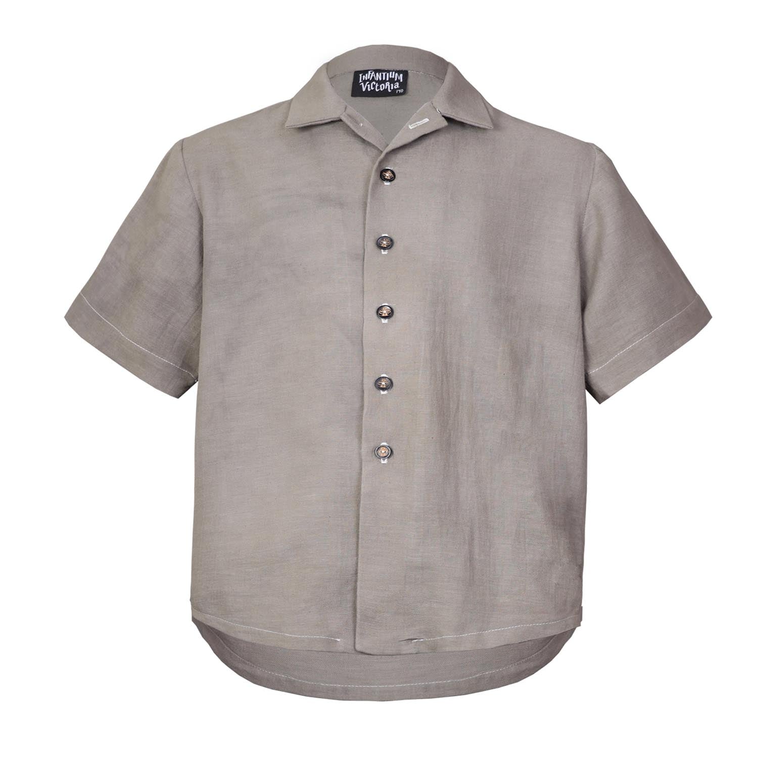 Infantium Victoria Kinder Hemd Khaki Weganool Gr 104