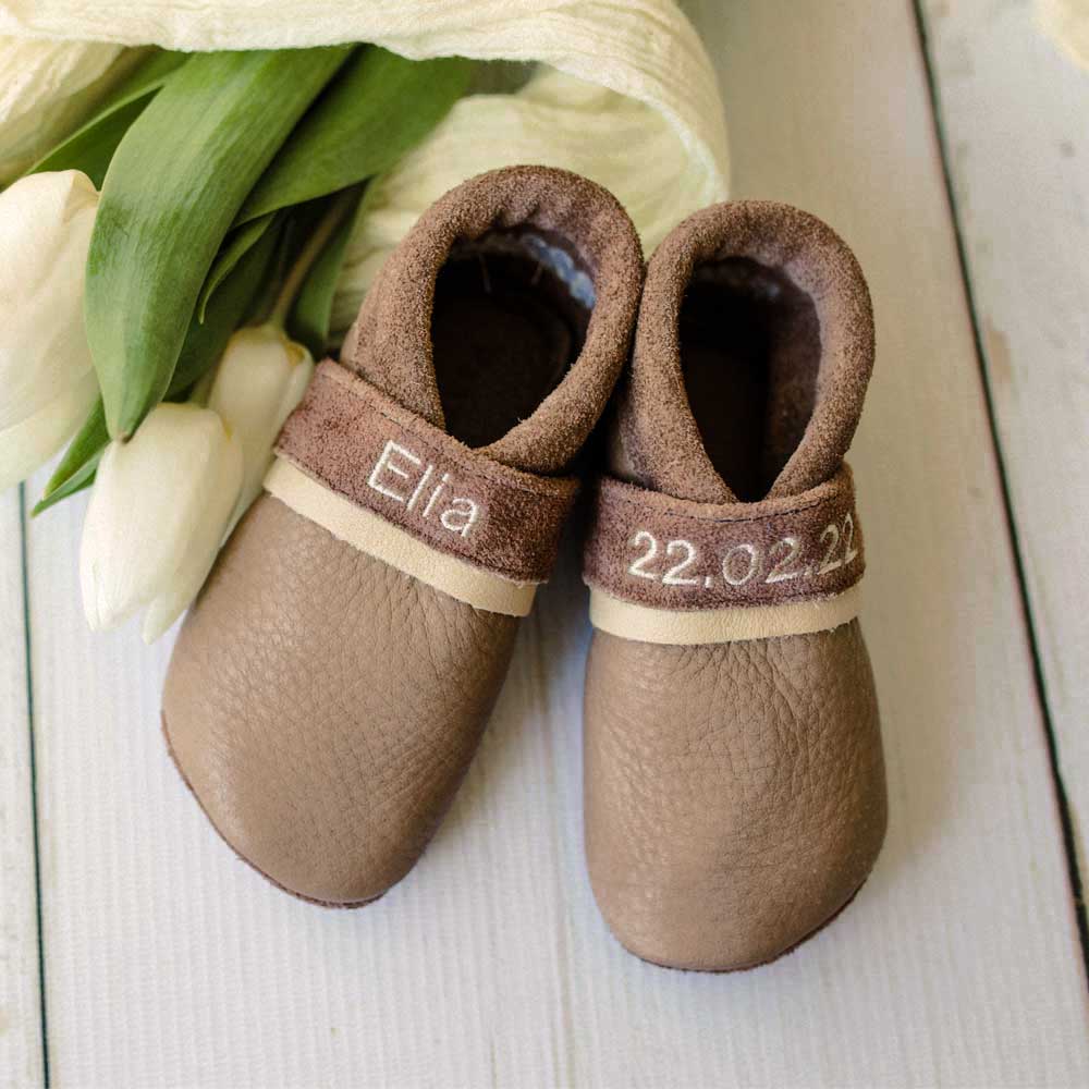 Pantolinos Linie einfarbig Barfußschuhe Naturleder Uni