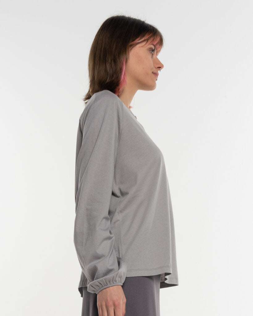 Marlowe Nature Raglan Blouse Blusenshirt dolphin Bio-Baumwolle