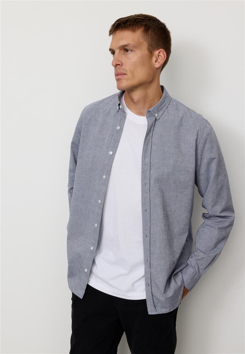 marlowe nature Shirt Corn Hemd blue Bio-Baumwolle