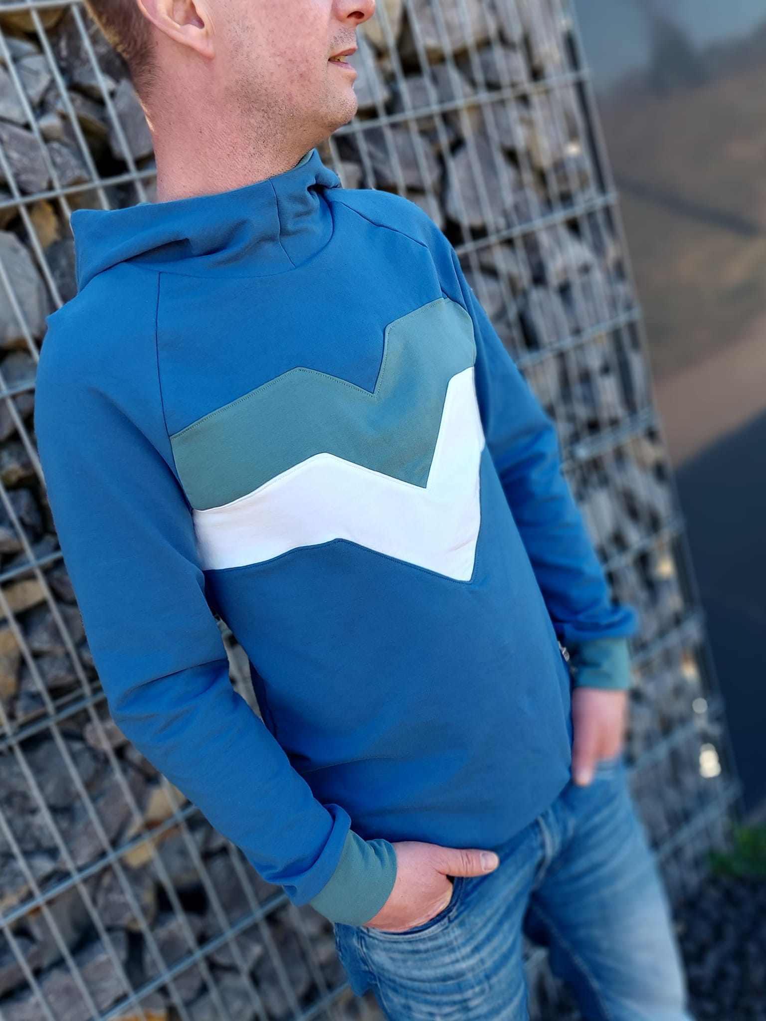 Schnittrebell Papierschnitte Hoodie Brixx Schnittmuster Gr.44-64 Kapuze