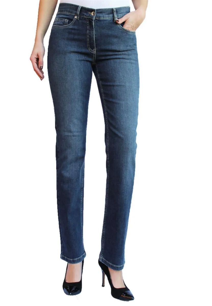 marlowe nature Jeans Sabine Damenjeans jeansblau Bio-Baumwolle