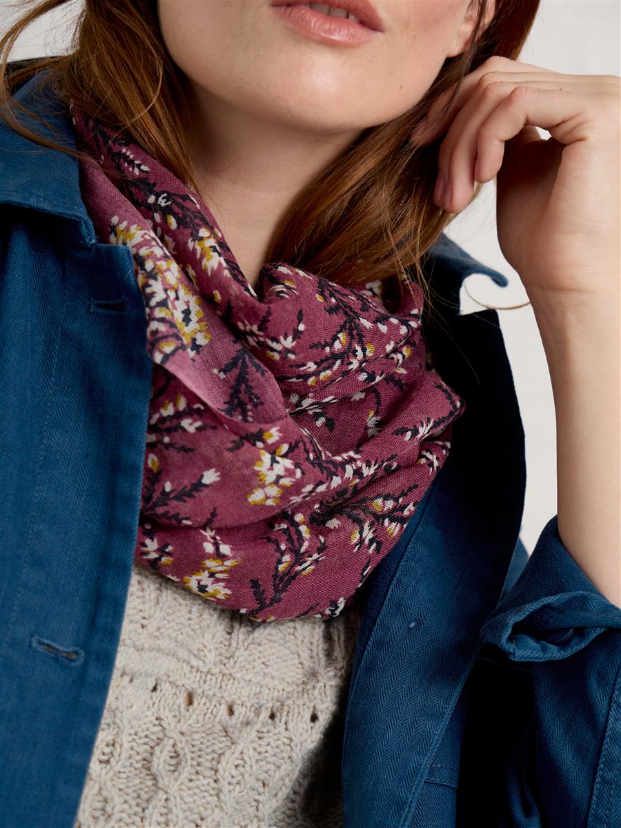 marlowe nature Pretty Circle Scarf Loop buddleia purple Wolle
