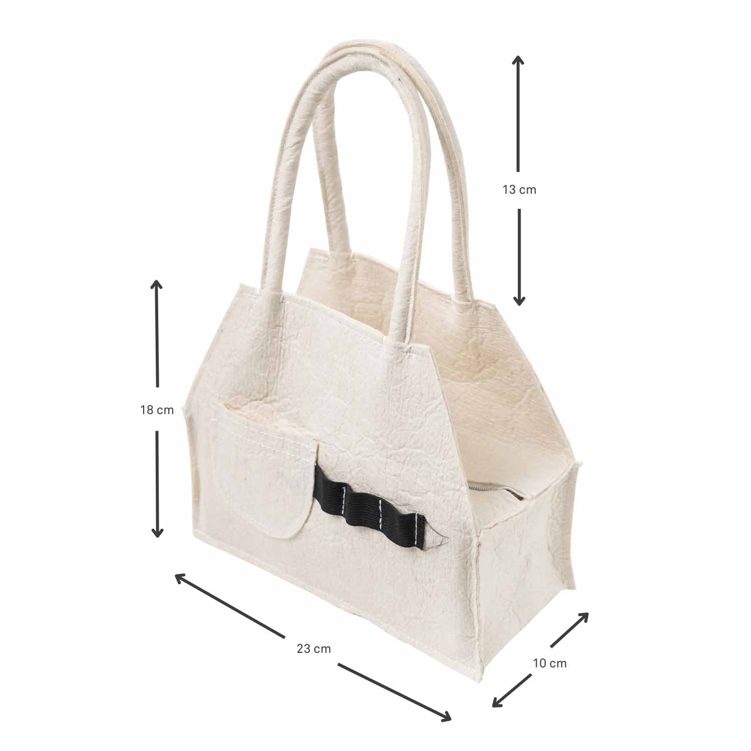 Infantium Victoria White Pinatex Handbag Tasche weiß vegan