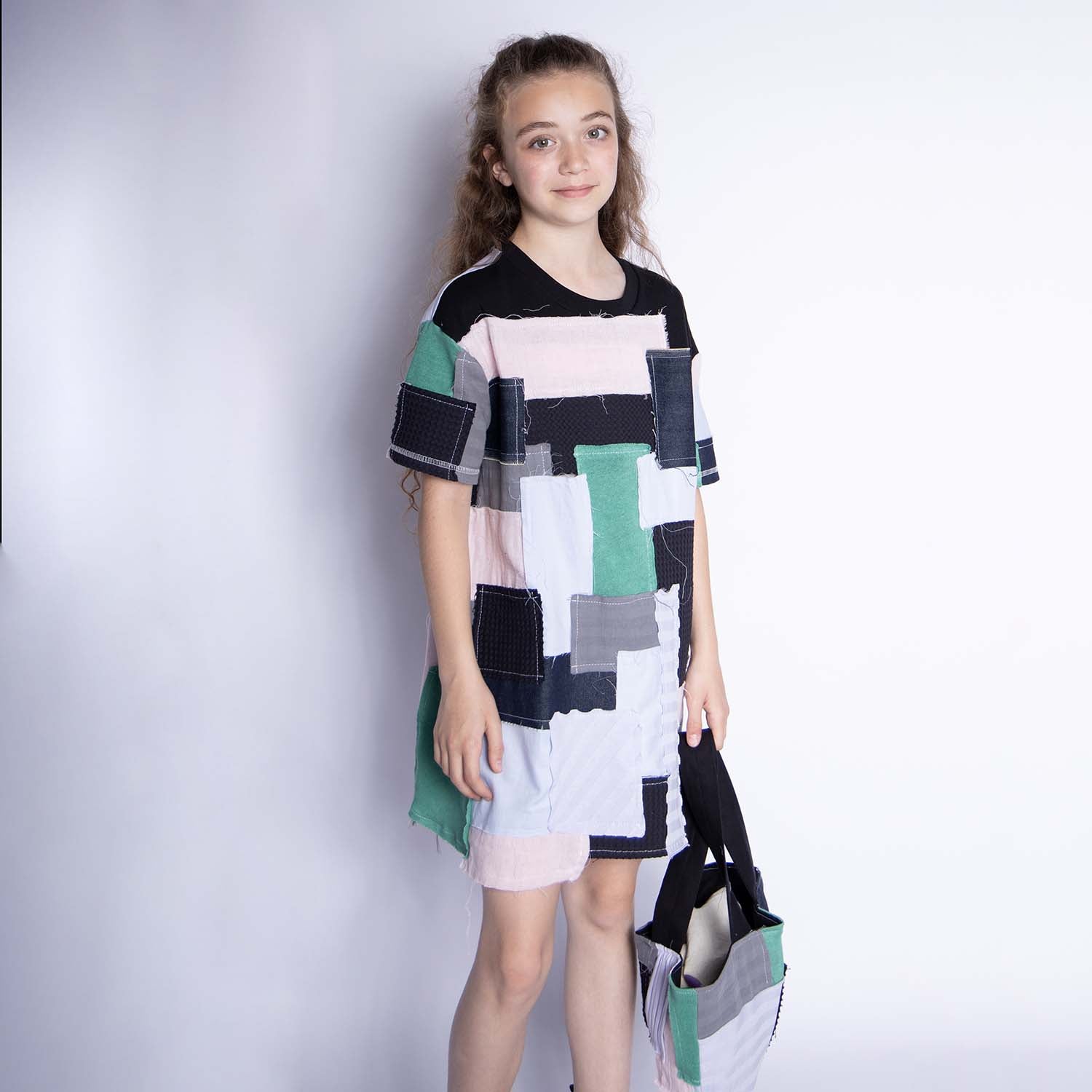 Infantium Victoria Zero Waste Patchwork Mädchenkleid 92