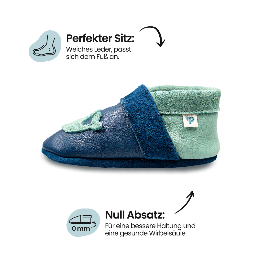 Pantolinos Kleiner Wal Barfußschuhe tobago/distel Tiermotiv