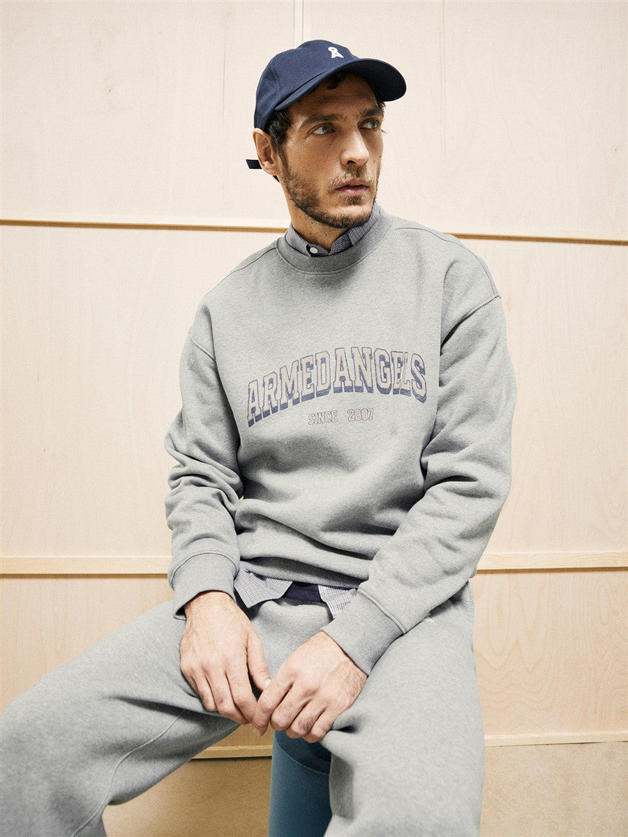 Armedangels Wordmark Relaxed Sweatshirt silver Bio