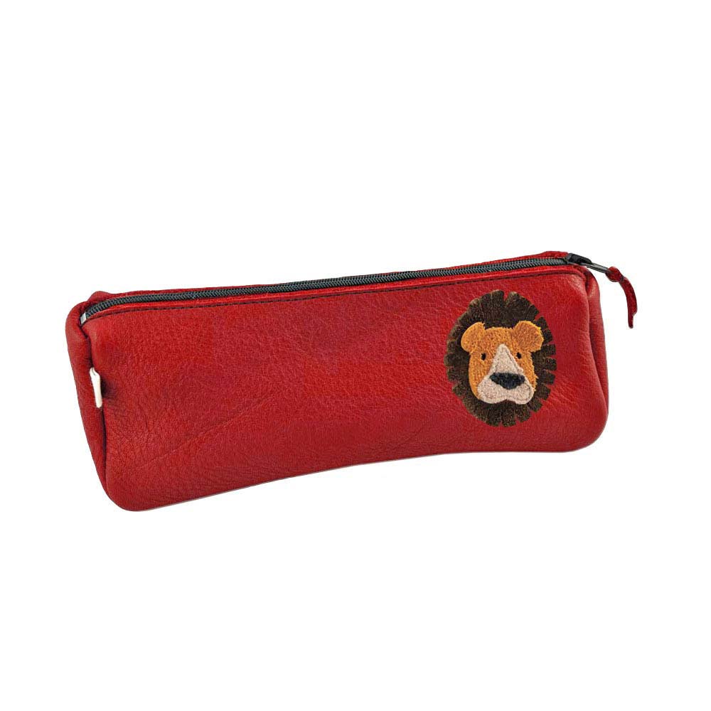 Pantolinos Federtaschen Löwe Federtasche Naturleder