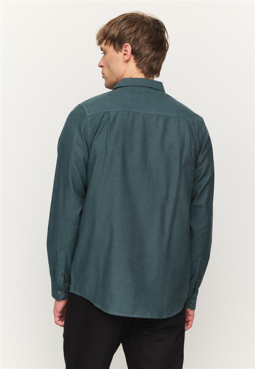 marlowe nature Shirt Lentil Flanellhemd deep green