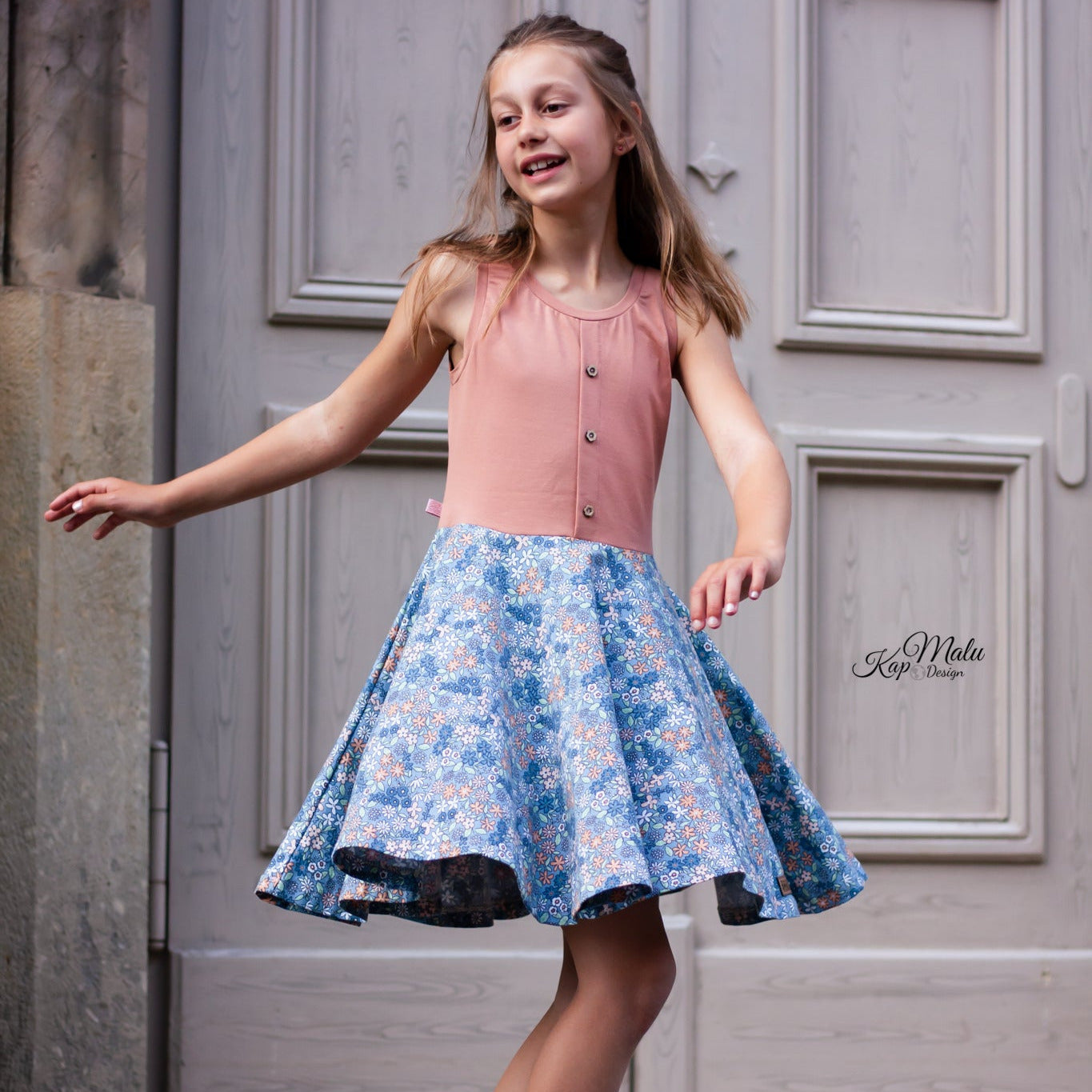 Moeve Design Mini Kathrin Gr.86-164 Schnittmuster Kleid Jersey