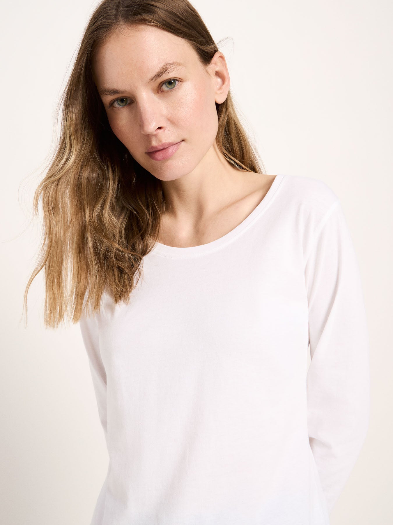 marlowe nature Langarmshirt Langarmshirt lavender blue 34 Bio-Baumwolle