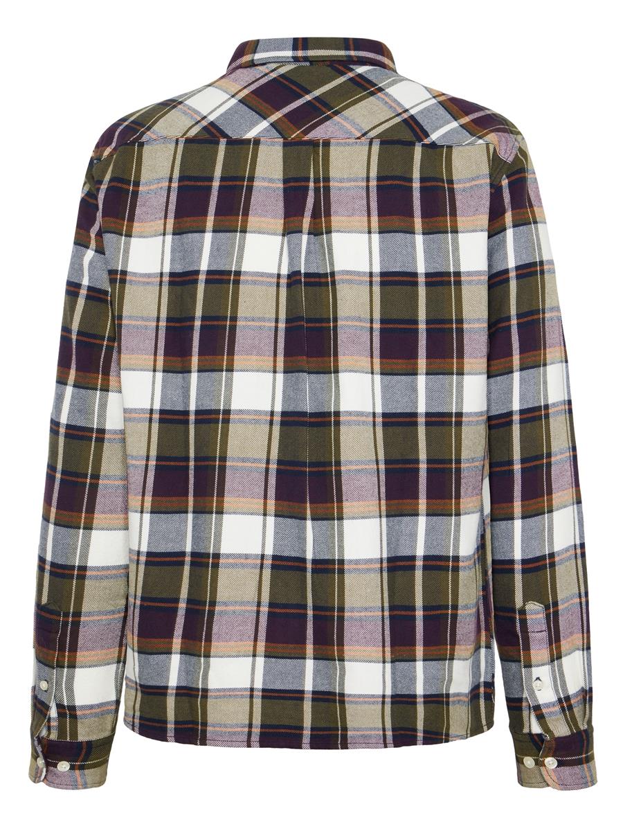 marlowe nature Organic Cotton Flannel Karohemd blue check