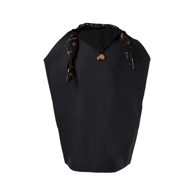 Infantium Victoria Kleid Damen schwarz Tuch Stickerei Gr.38