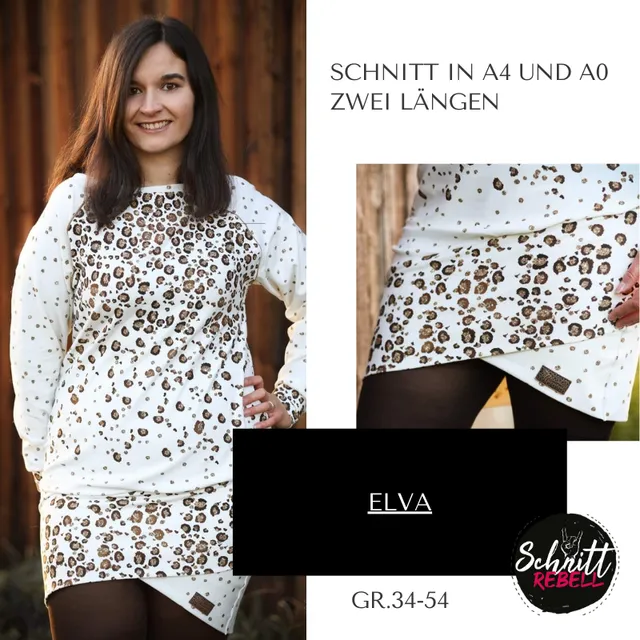 Schnittrebell Elva Kleid Pullover Ebook 34-54 Digital