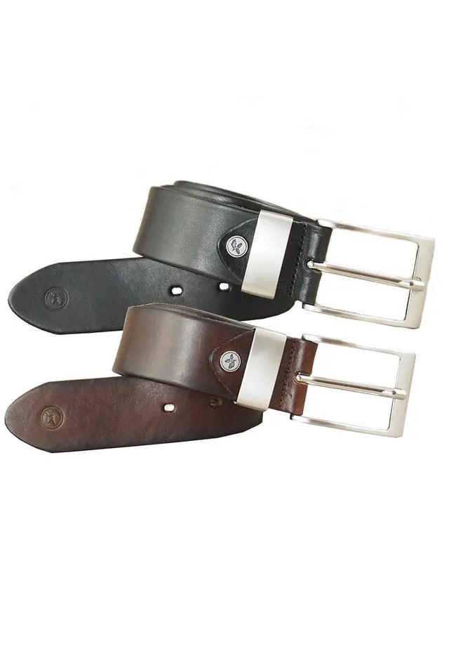 marlowe nature Silvio Gürtel GB 21 brown Vollrindleder 105cm