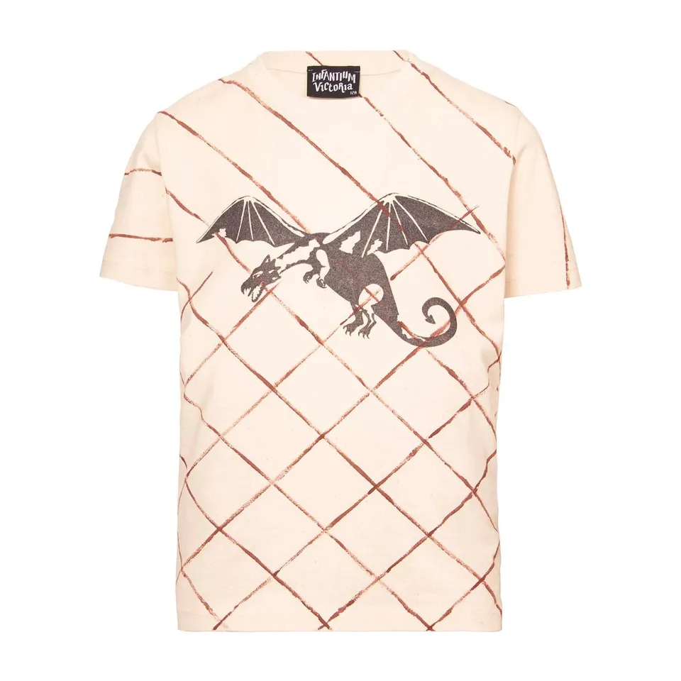 Infantium Victoria Dragon Lattice T-Shirt Baumwolle braun 116