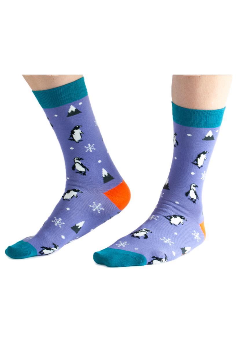 marlowe nature Penguin Socken blue Pinguin Bambus 35-41