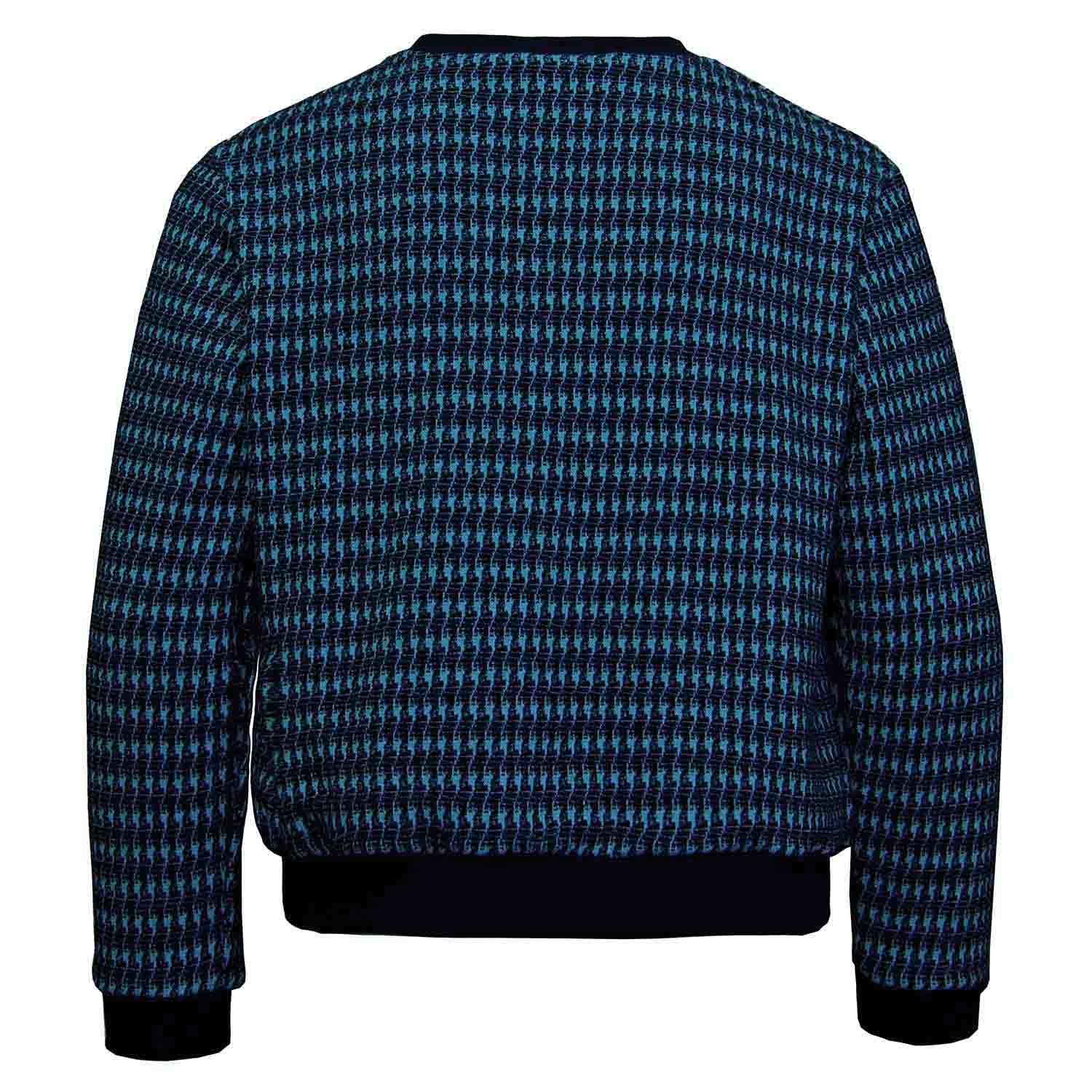 Infantium Victoria Sweatshirt Hahnentritt Schwarz-Blau Baumwolle