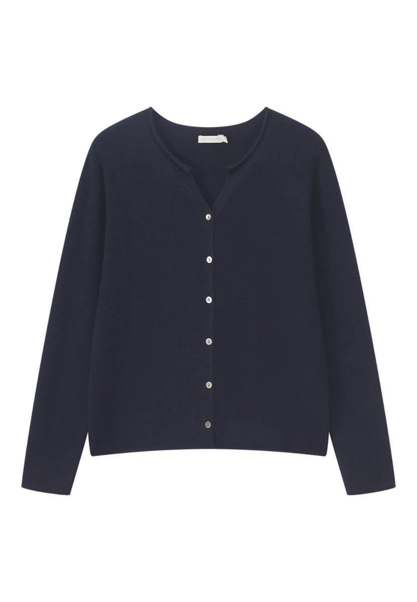 Marlowe Nature Kathy Strickjacke Kaschmir Cardigan navy
