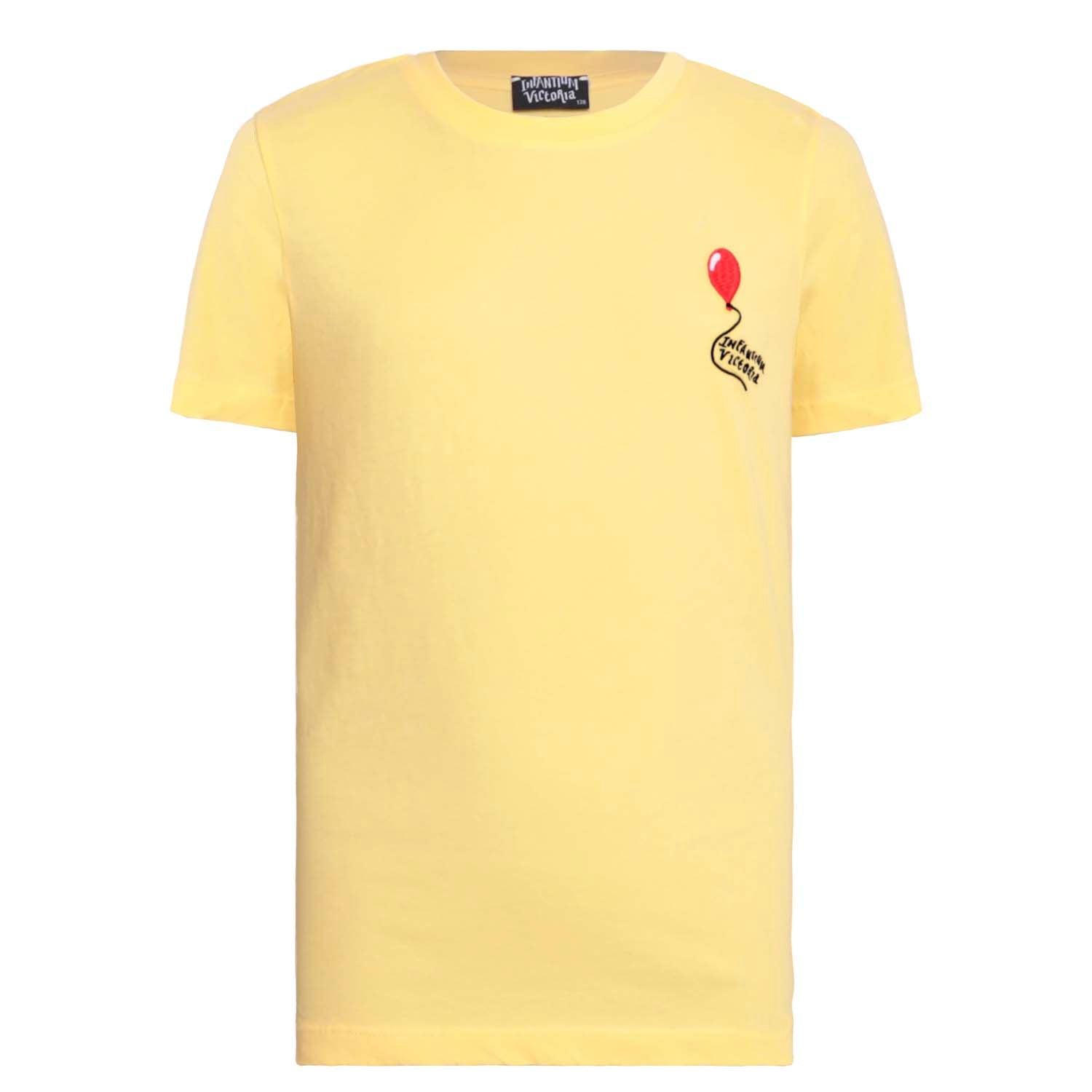 Infantium Victoria T-Shirt Gelb Ballon-Stickerei 116 Bio