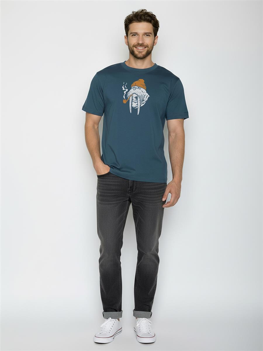 marlowe nature Smokey Walrus Fusion Shirt blue pine L Bio