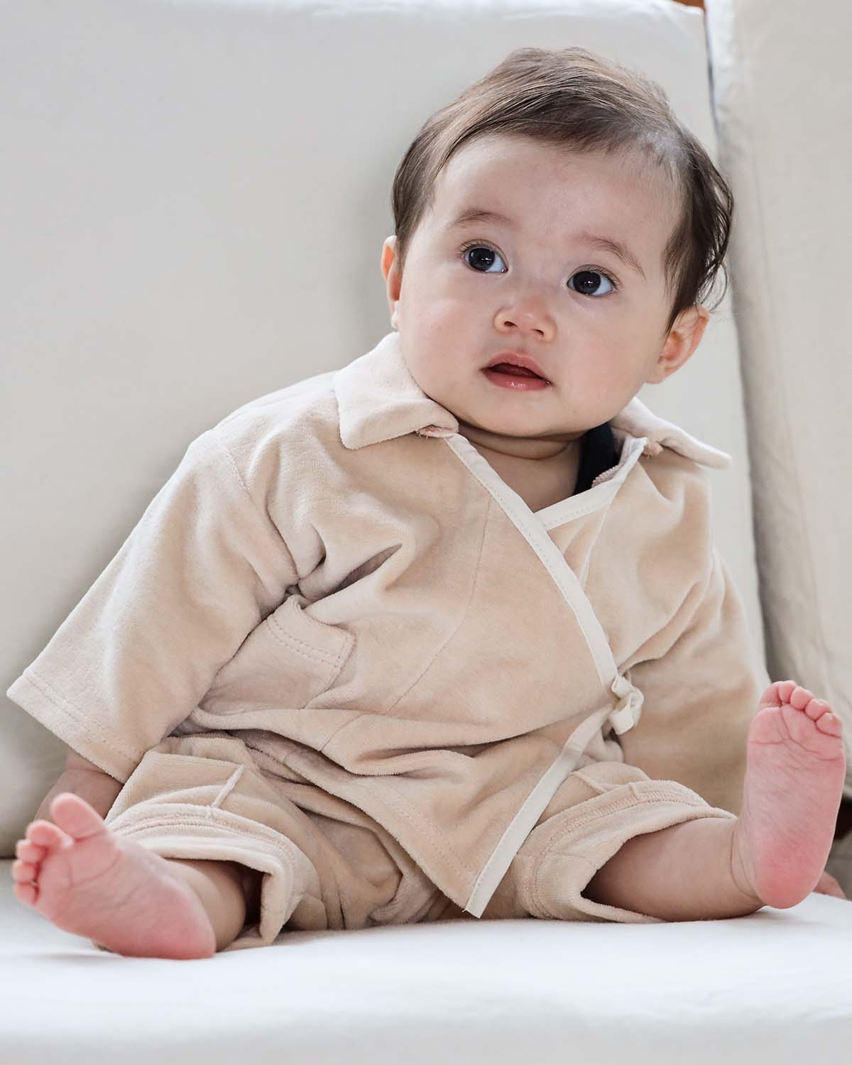 Infantium Victoria Lounge Babyhose Orange 80 Baumwolle