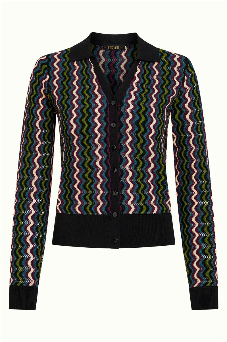 marlowe nature Lene Cardi Wyler Strickjacke schwarz
