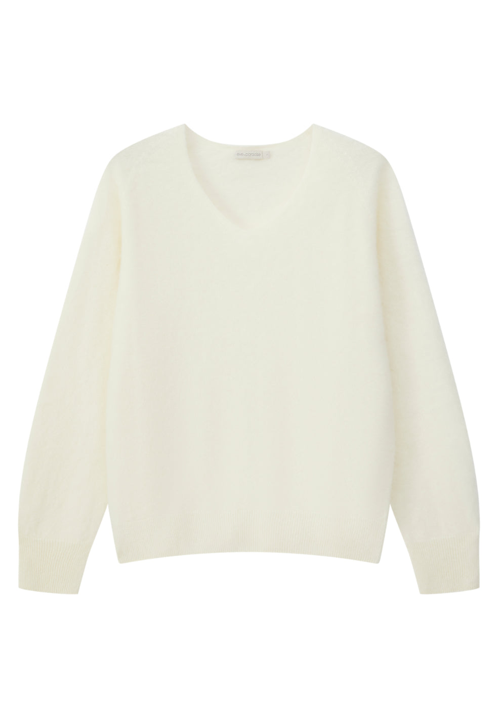 marlowe nature Paloma Pullover cream Wolle Kaschmir V-Ausschnitt