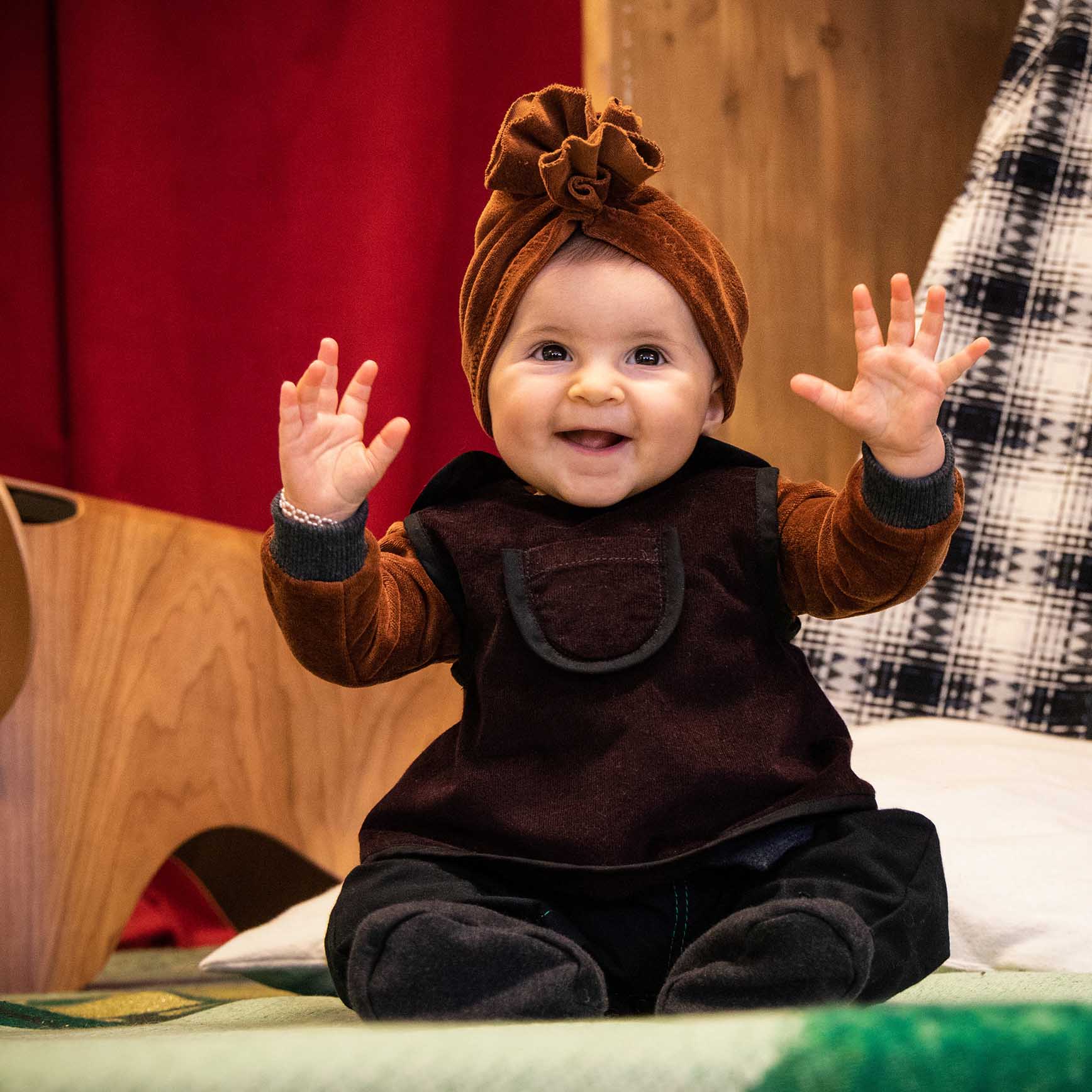 Infantium Victoria Copper Velvet Babyjacke Kupfer 80