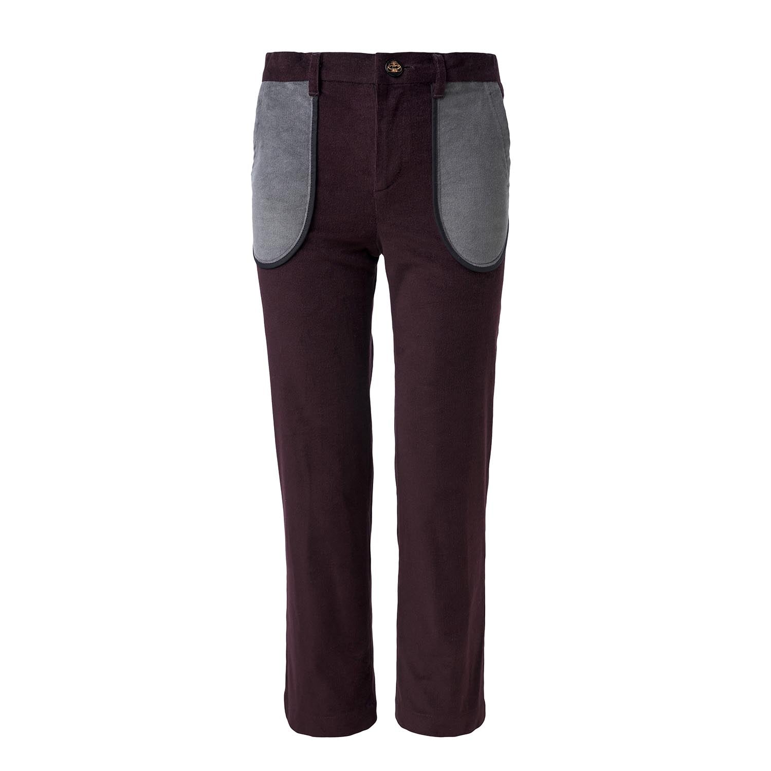 Infantium Victoria Velour Pants Samthose Bordeaux Baumwolle