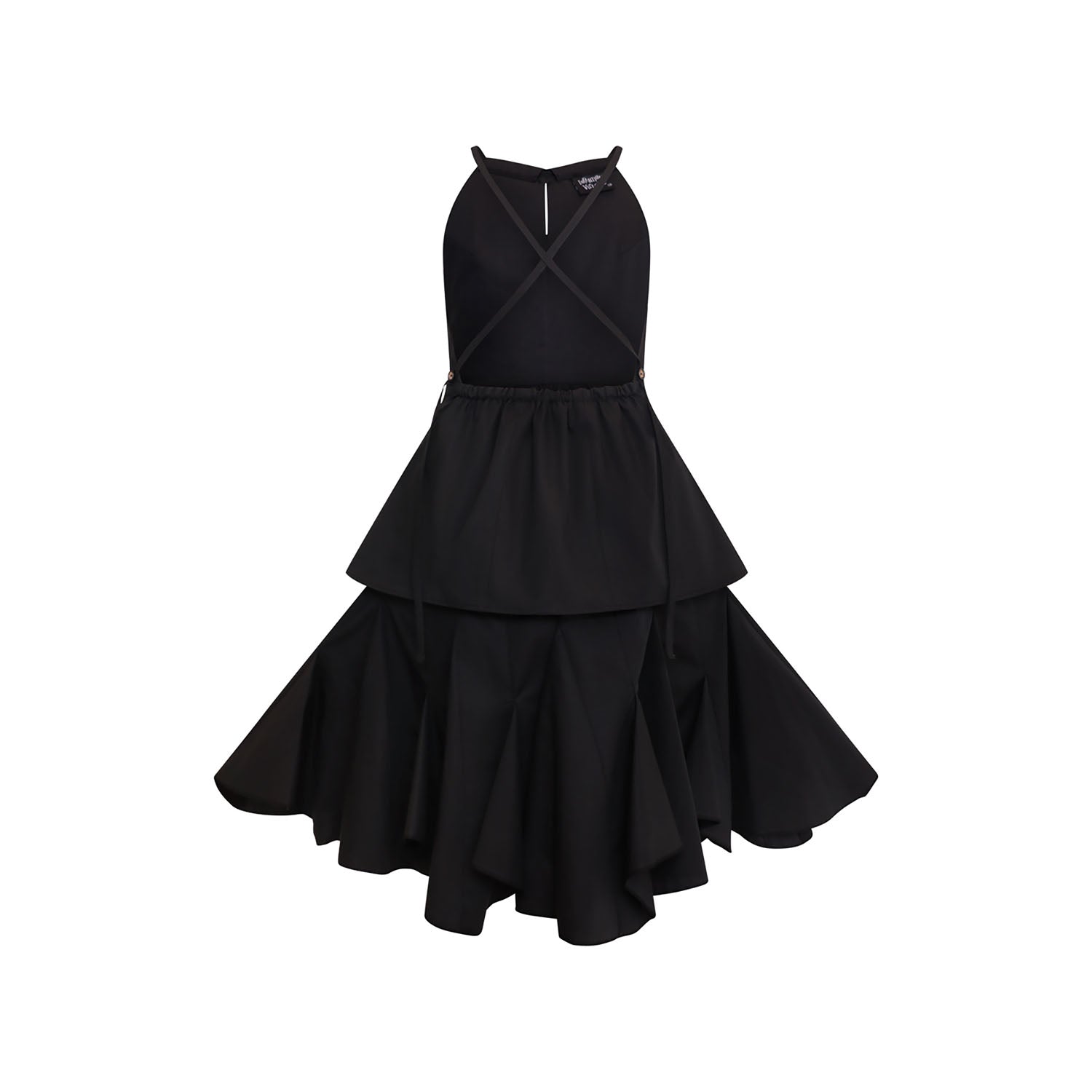 Infantium Victoria Zero Waste Mädchenkleid schwarz Bio-Baumwolle