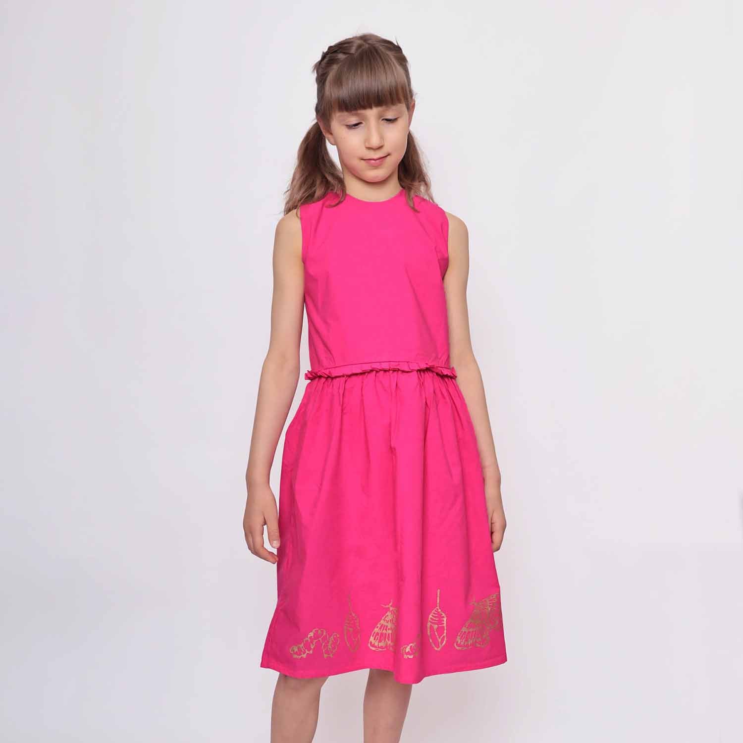 Infantium Victoria Flower Girl Dress Pink Gr 116 Bio Handprint
