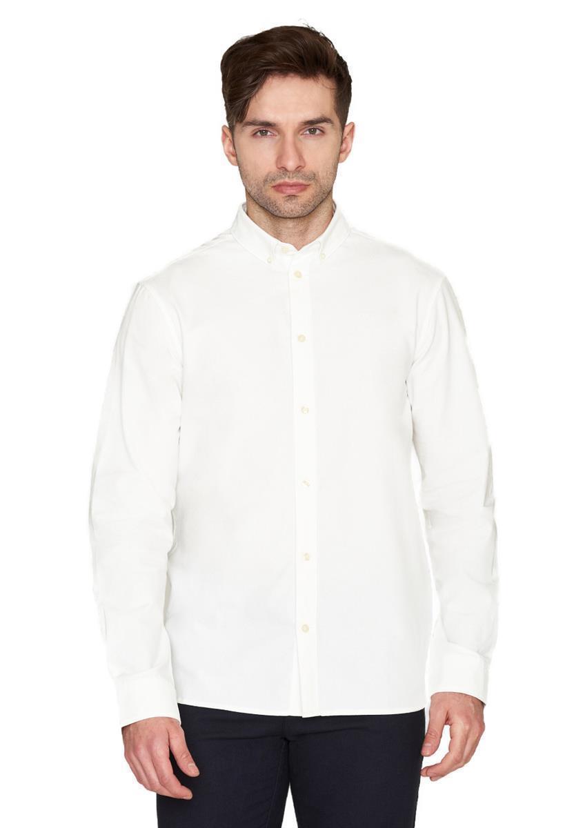 Marlowe Nature Harald Small Owl Oxford Hemd bright white M