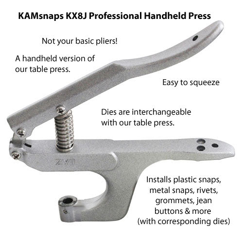 Kam Snaps Tools KX8J Handpresse für Snaps Nieten Ösen