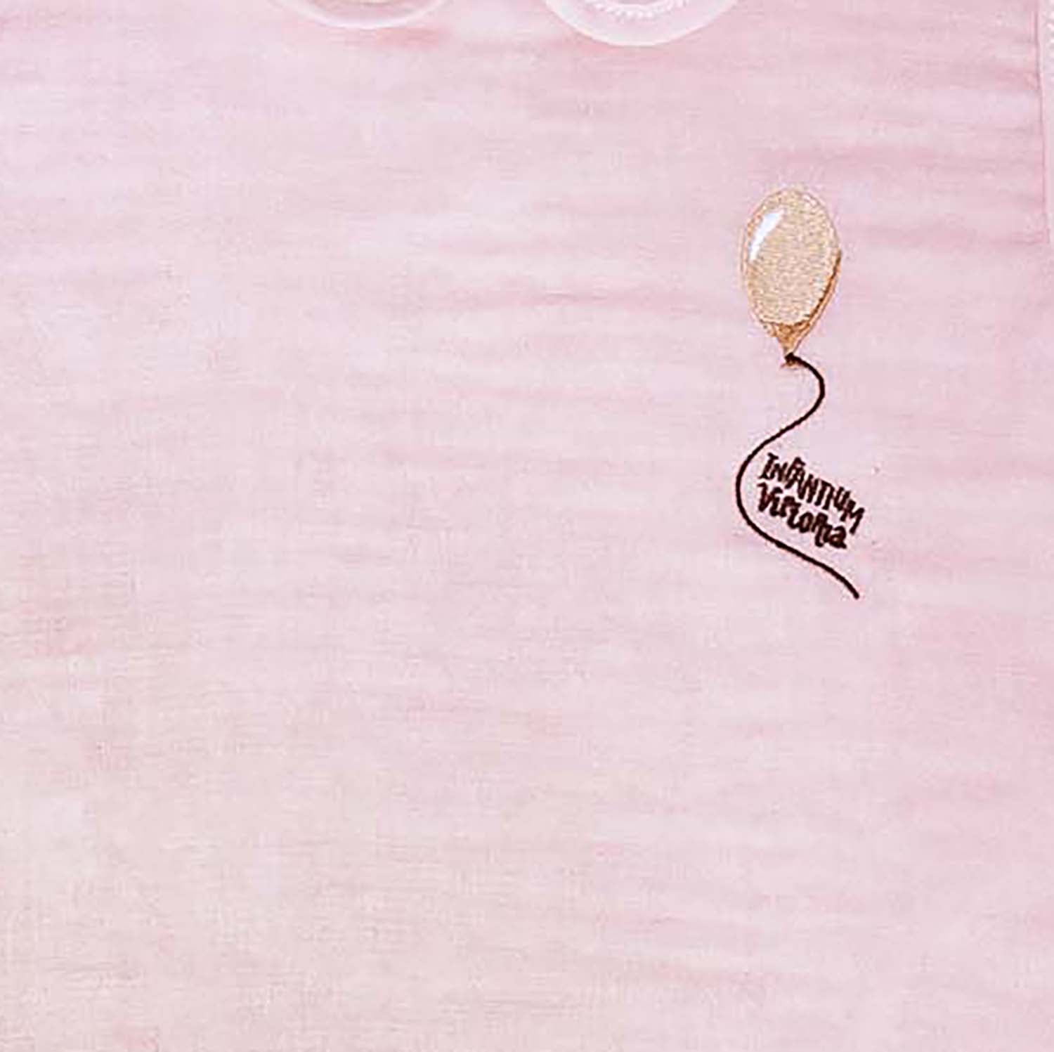 Infantium Victoria Pink Dress Babykleid Gr.80 rosa Musselin