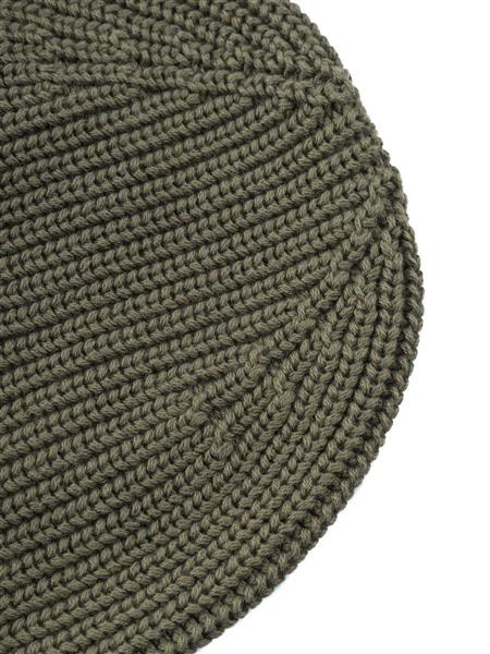 marlowe nature LEAF ribbing hat Mütze dark olive Bio-Baumwolle