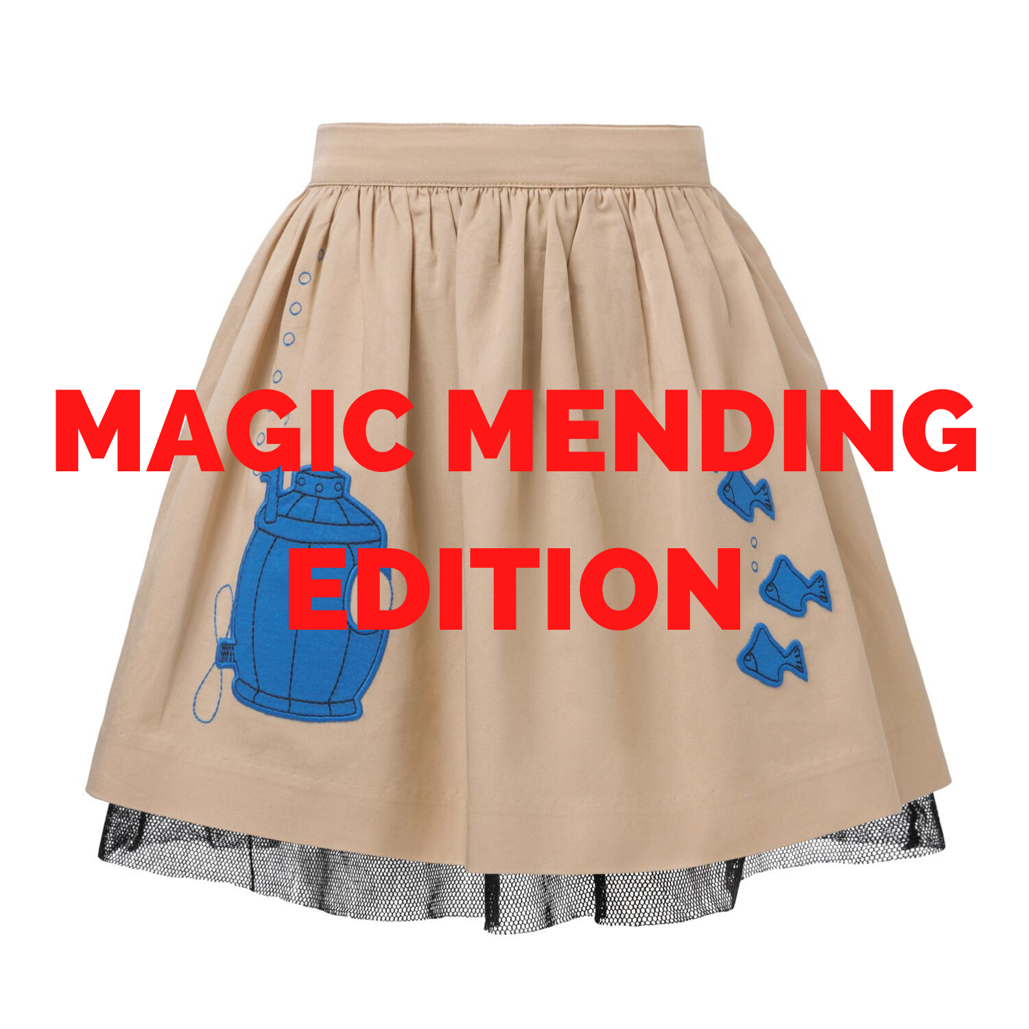 Infantium Victoria Magic Mending Mädchenrock Beige U-Boot 116