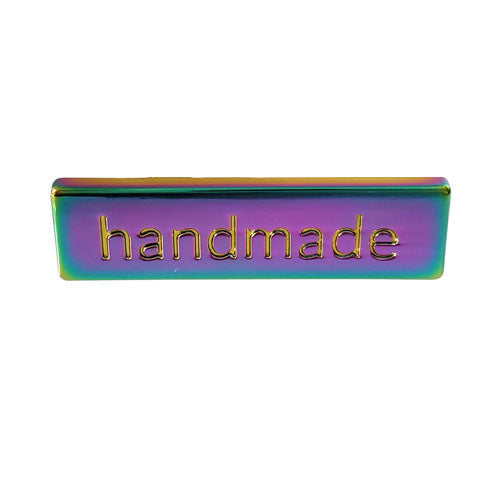 Kam Snaps Notions Handmade Metalllabel Silber 5er-Pack