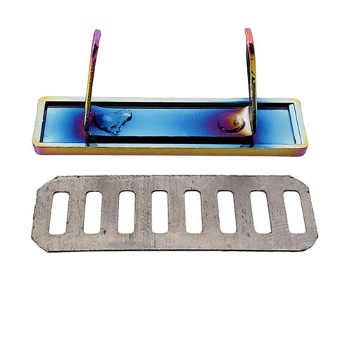 Kam Snaps Notions Handmade Metalllabel Silber 5er-Pack