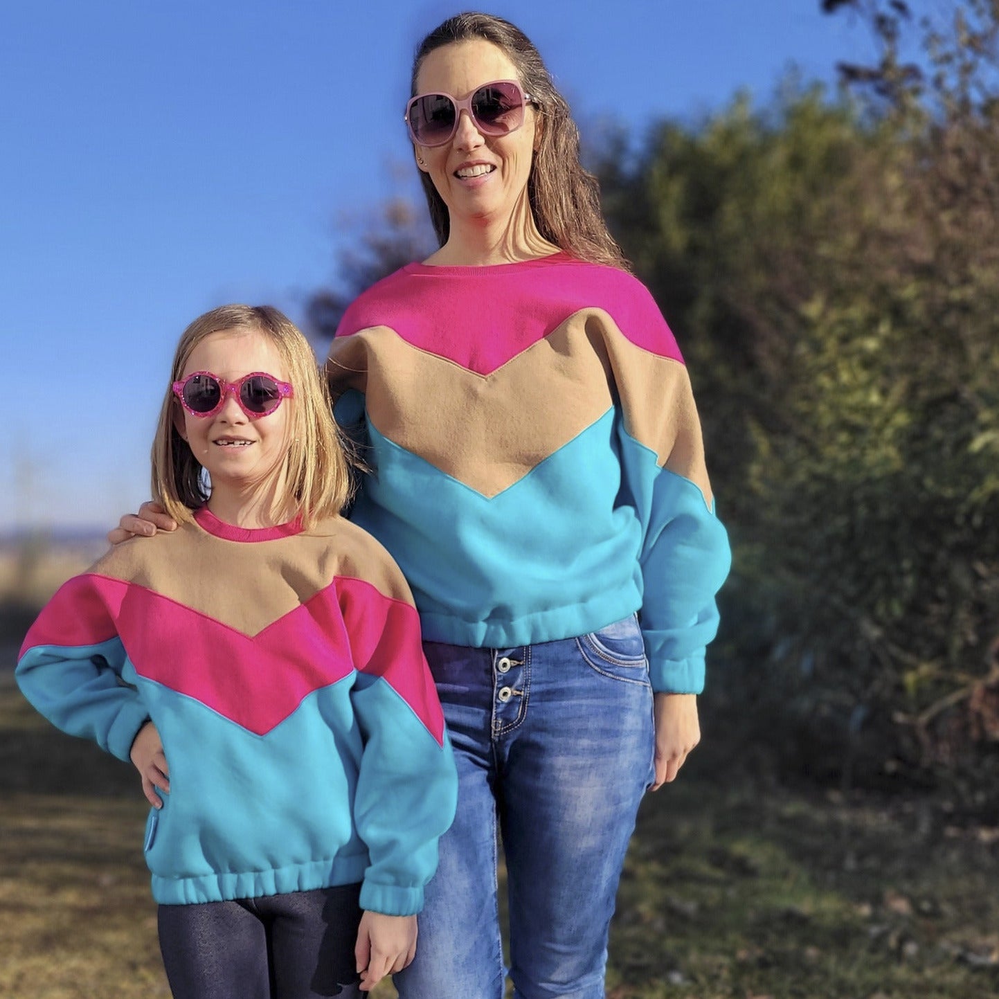 Moeve Design Neira Partnerlook Sweater Schnittmuster Damen+Kinder