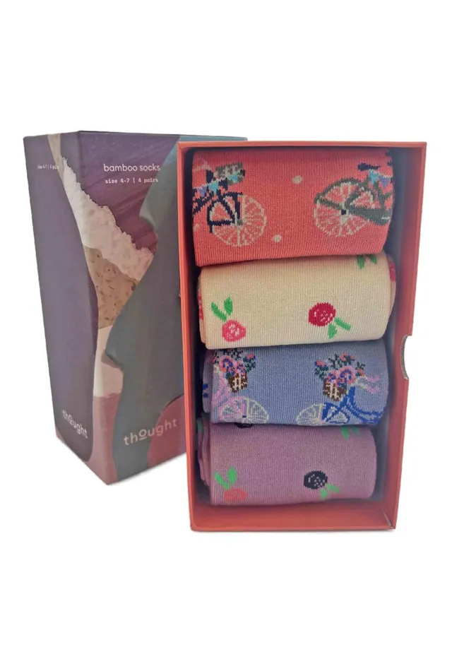 marlowe nature Rosette Floral Sockenbox 4 Paar multi