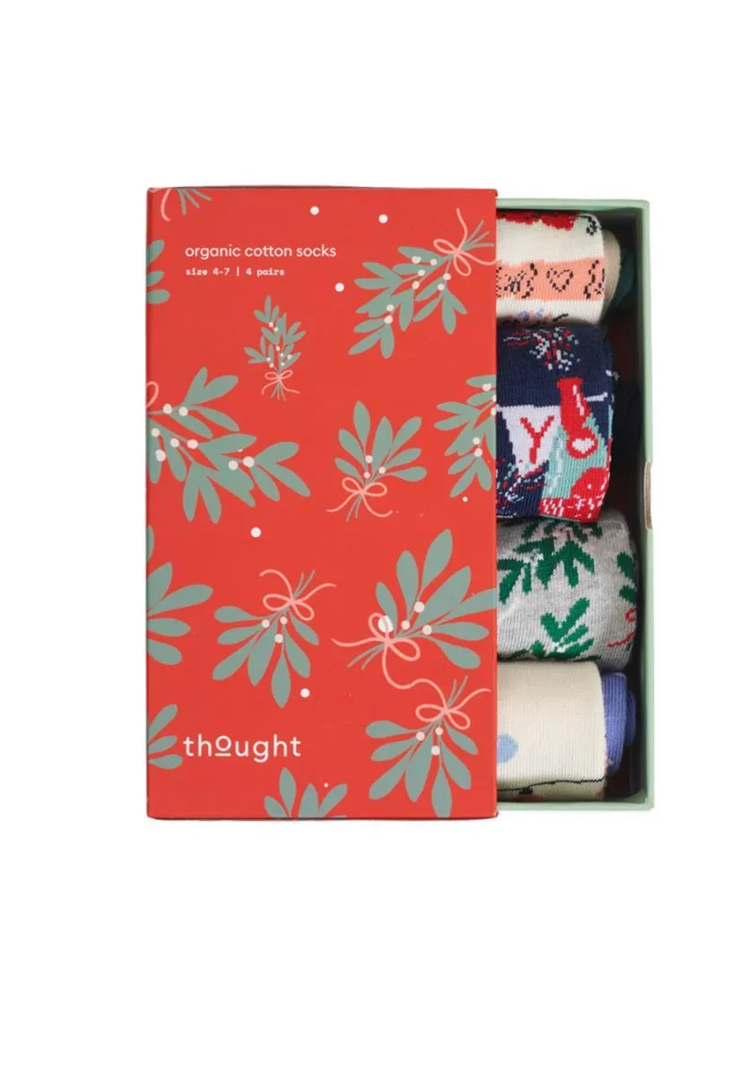 Thought Bambus Socken 4er Box 37-41 multi Geschenk