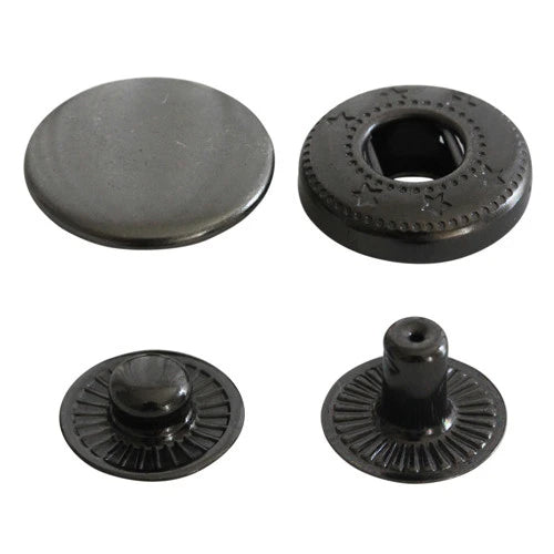 Kam Snaps Metal Snaps Fashion Metalldruckknöpfe 20 Silber