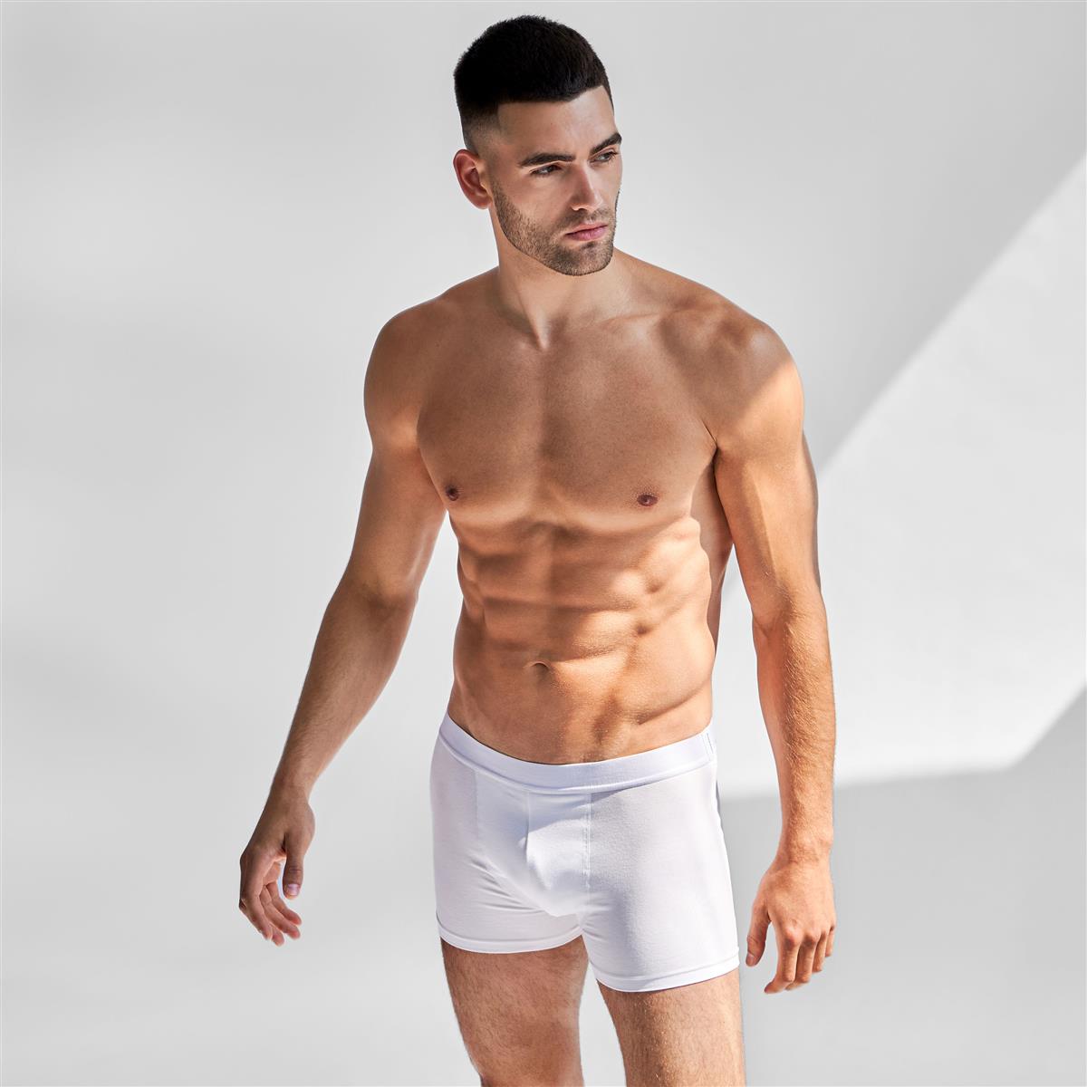 marlowe nature Men Boxer Brief Boxershorts 3er schwarz Bio