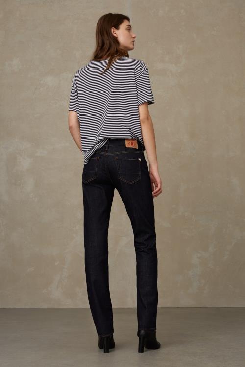 marlowe nature Emi Jeans stay black rinse Bio-Baumwolle