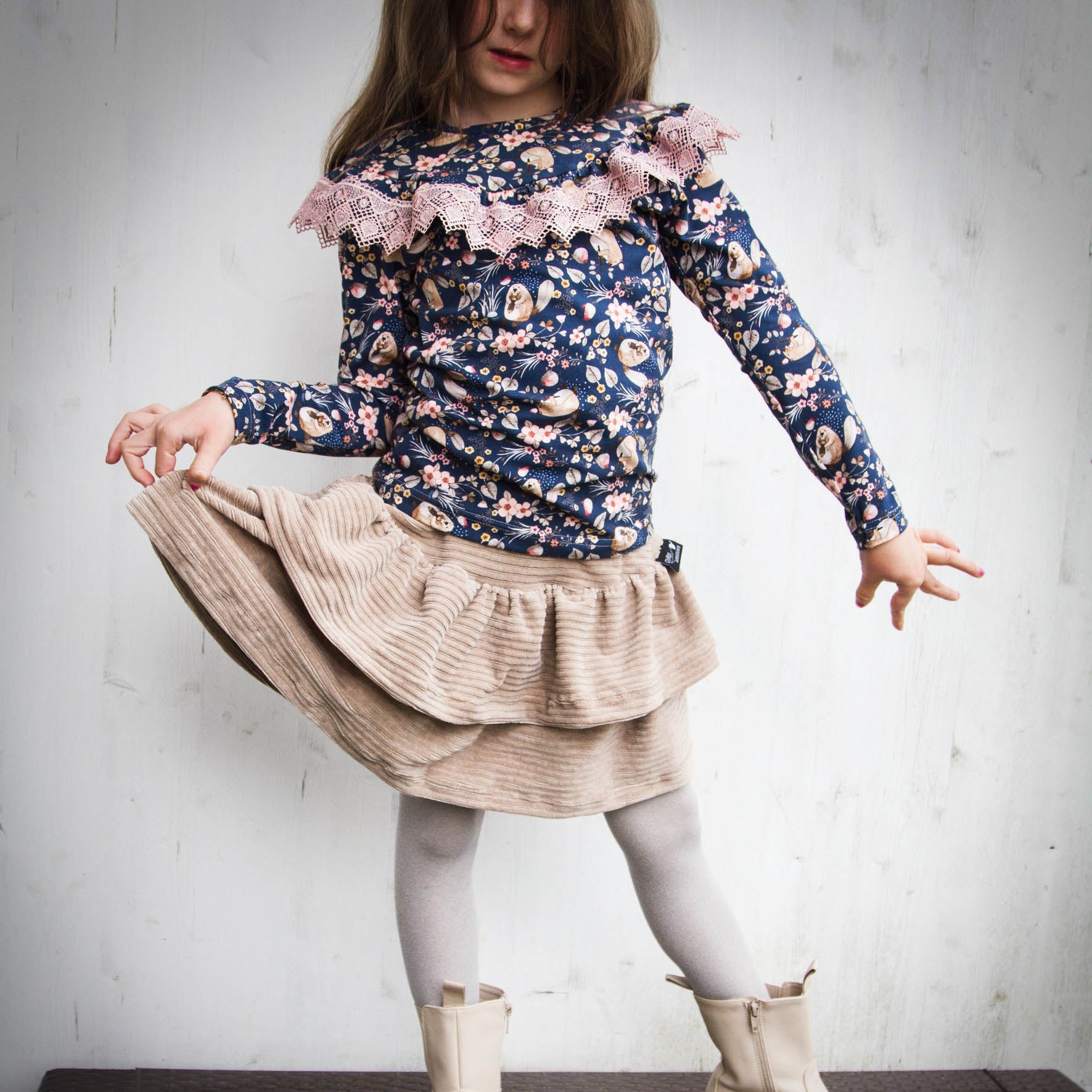 Moeve Design Valeria Schnittmuster Rüschenkleid Gr. 74-158